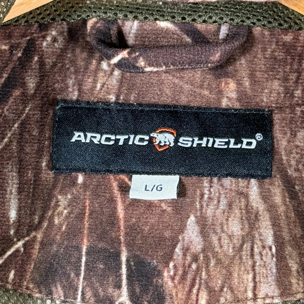 Arctic Shield Men Camo Realtree‎ Hunting Jacket L/G Hooded Water Resistant